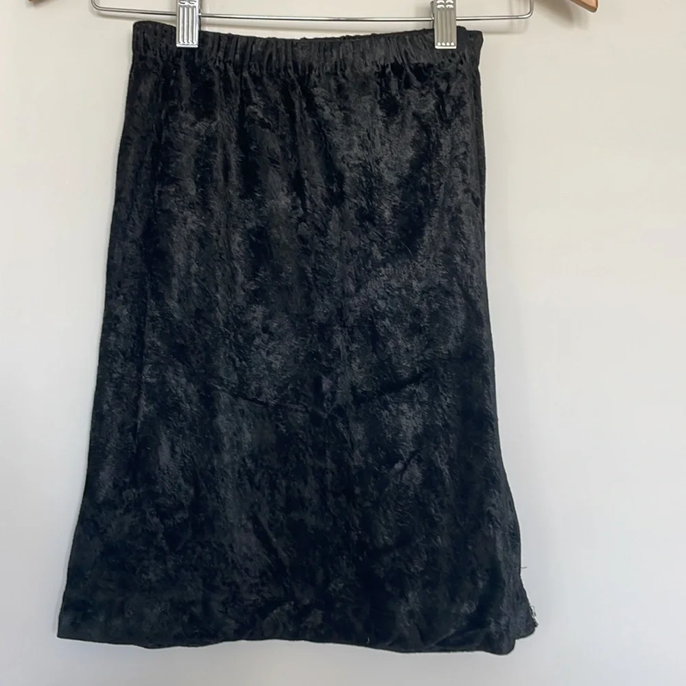 Vintage Crushed Velvet Pull on Skirt Sz Large (14) EUC